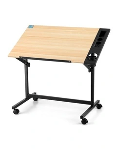 Artiss Drafting Table Drawing Desk Art Desk Multi-Functional Craft Drawing Table Oak