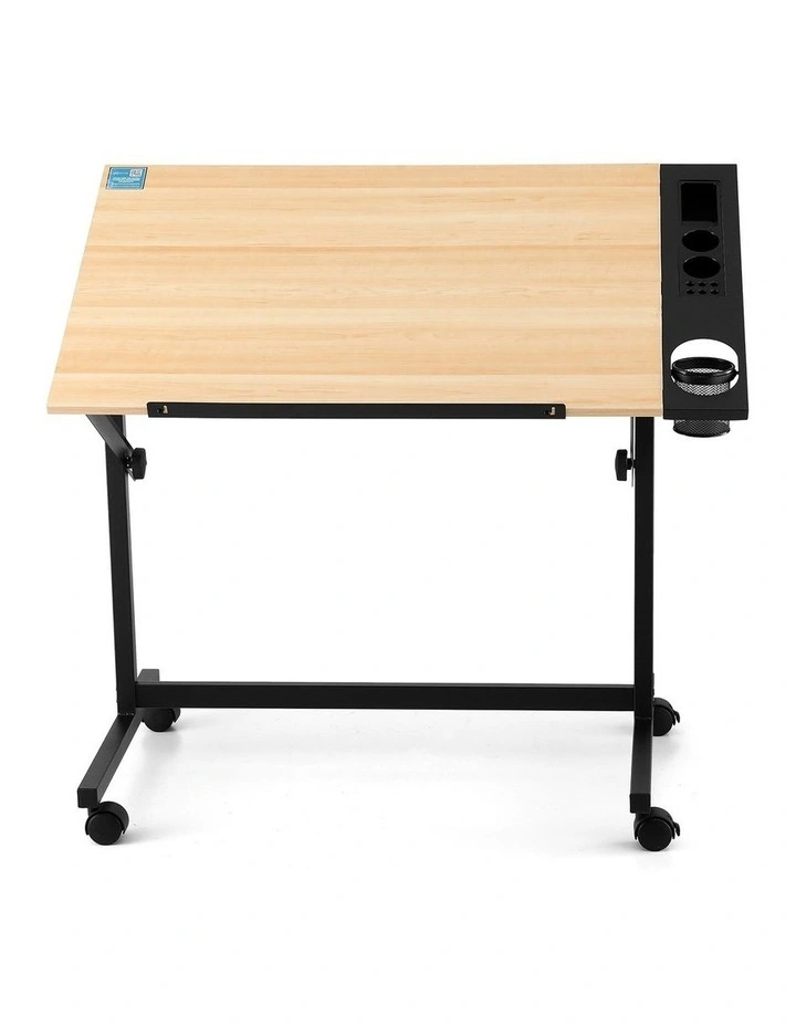 Artiss Drafting Table Drawing Desk Art Desk Multi-Functional Craft Drawing Table Oak image 2