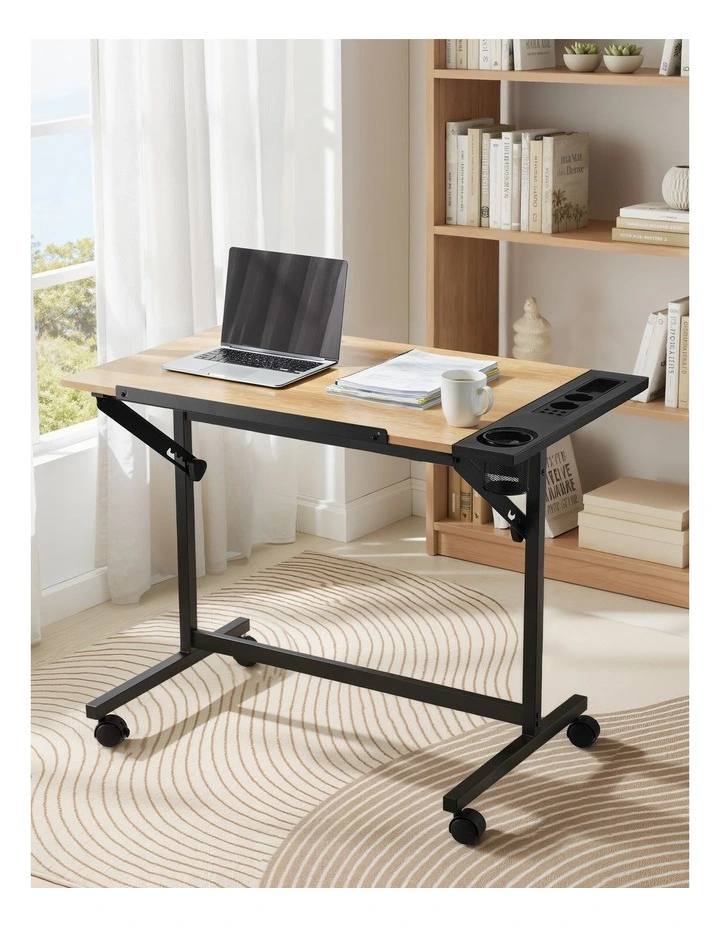 Artiss Drafting Table Drawing Desk Art Desk Multi-Functional Craft Drawing Table Oak image 6