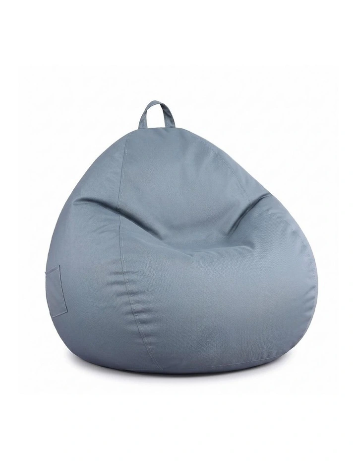 Artiss Outdoor Splash-Proof Bean Bag Chair Cover No Filler Grey image 1