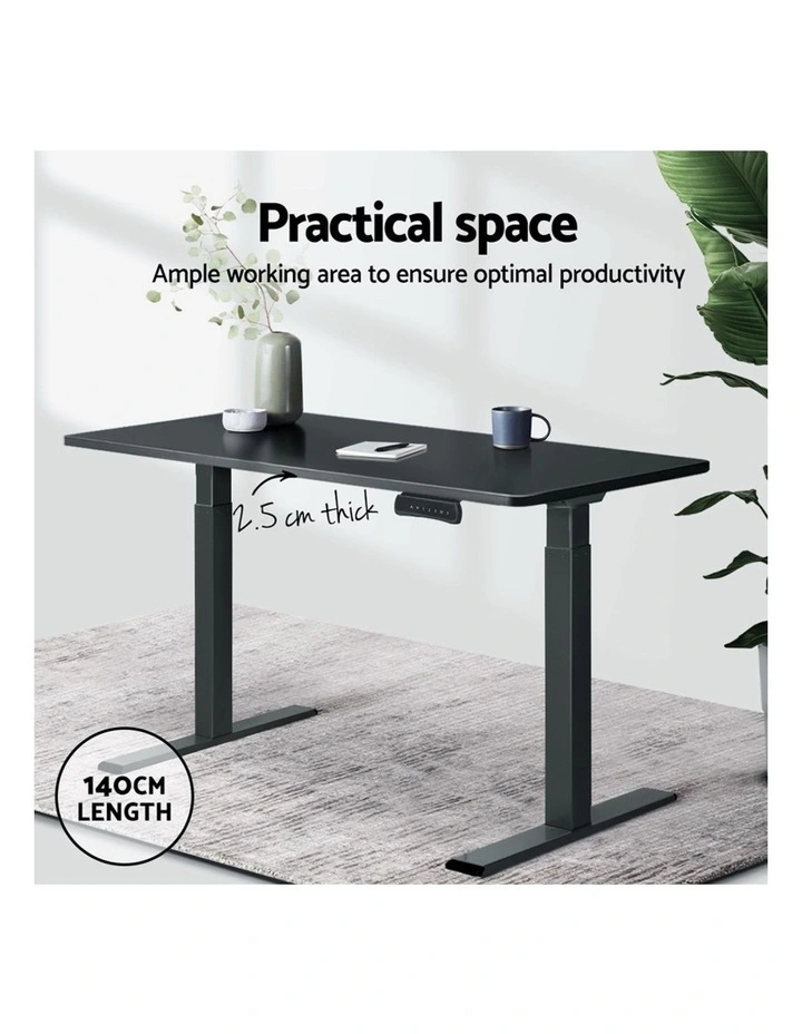 Artiss Standing Desk Top Black 140CM image 5