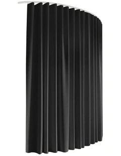 Artiss Room Divider Curtain Ceiling Mounted Track Sets Flexible Black