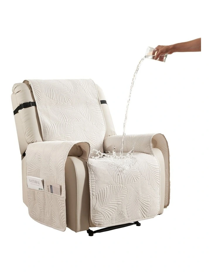 Artiss Quilted Recliner Chair Covers 100% Waterproof Recliner Slipcovers image 1