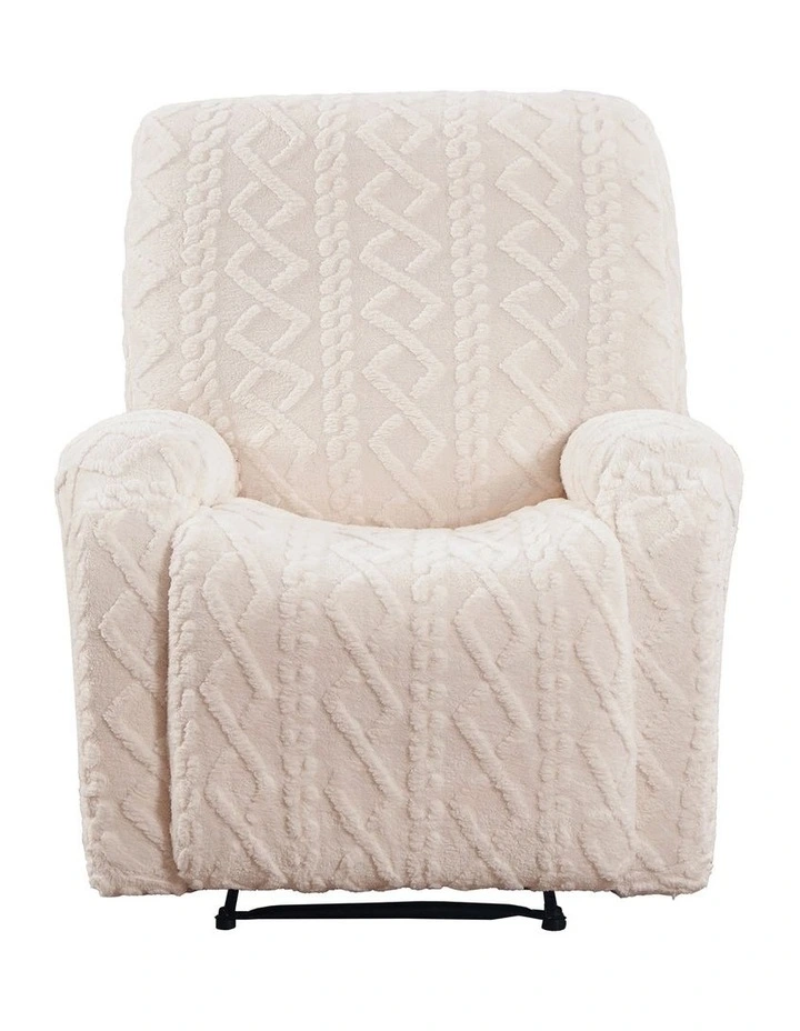 Artiss Recliner Chair Covers with Storage Side Pockets Beige image 2