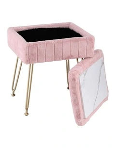 Artiss Storage Ottoman Vanity Foot Stool Pink