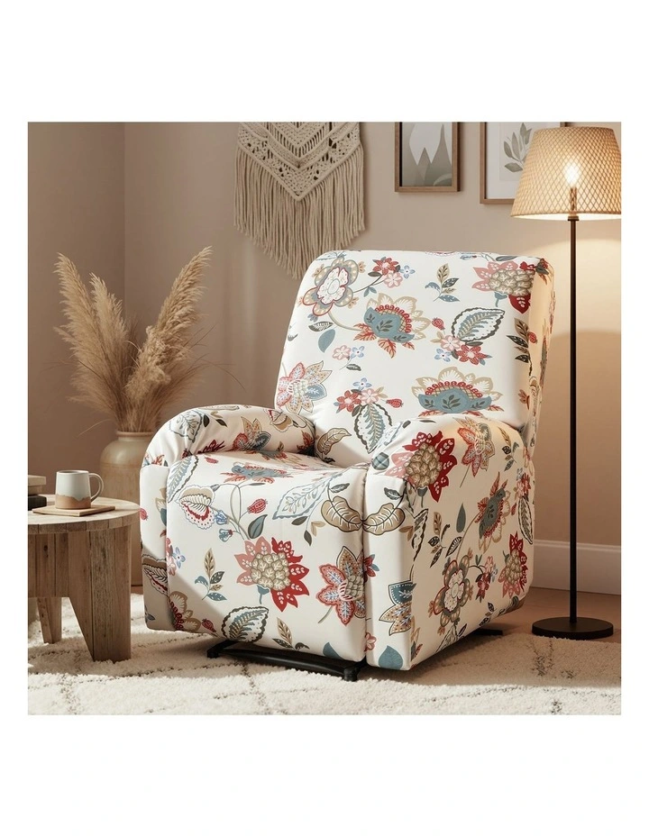 Artiss Stretch Kids Recliner Cover 4-Pieces Recliner Chair Slipcovers Printed Polyester image 3
