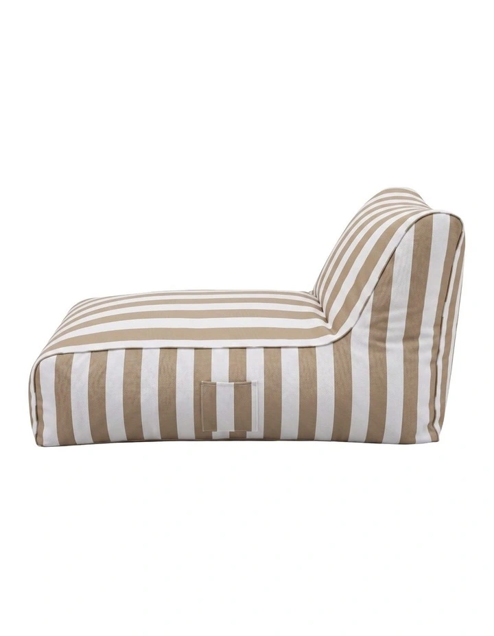 Artiss Outdoor Splash-Proof Bean Bag Chair Cover No Filler Taupe image 2