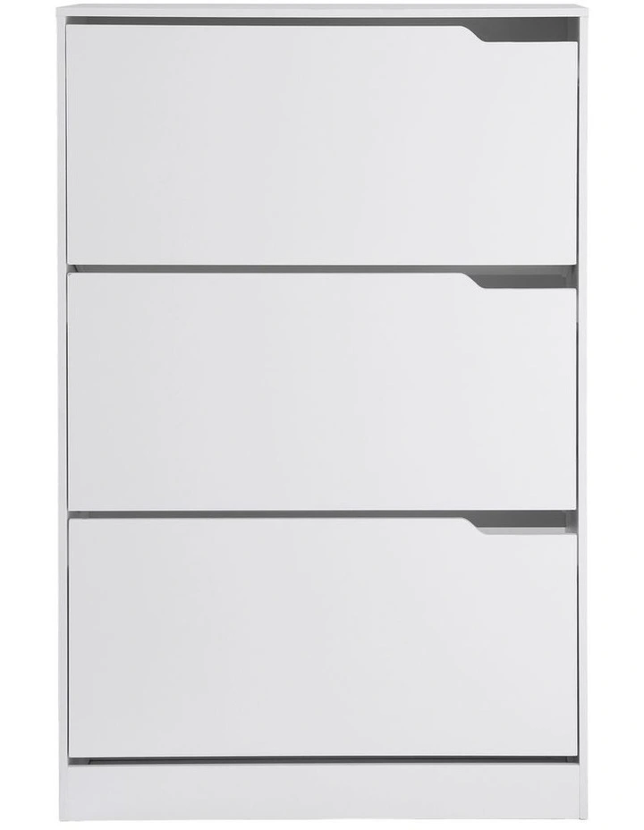 Artiss Shoe Rack Cabinet 24 Pairs Adjustable Shelf White image 3