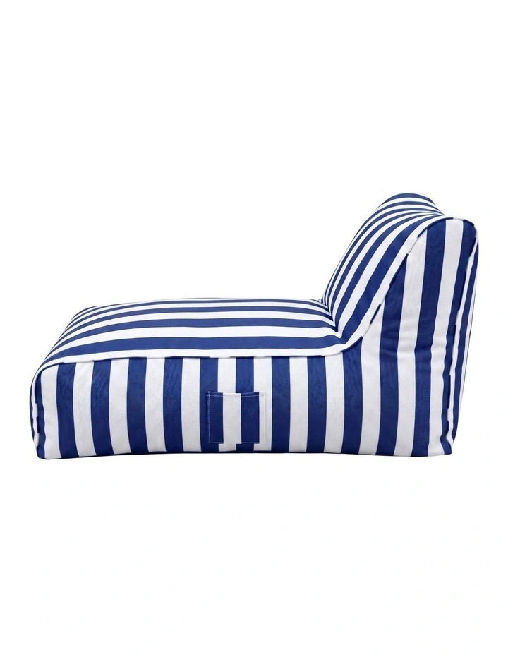 Artiss Outdoor Splash-Proof Bean Bag Chair Cover No Filler Blue image 2