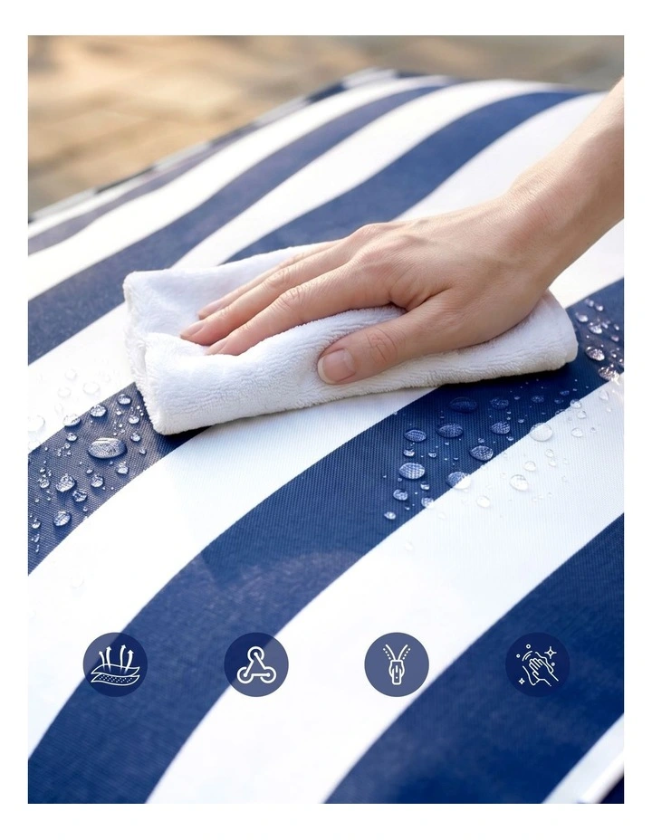 Artiss Outdoor Splash-Proof Bean Bag Chair Cover No Filler Blue image 5