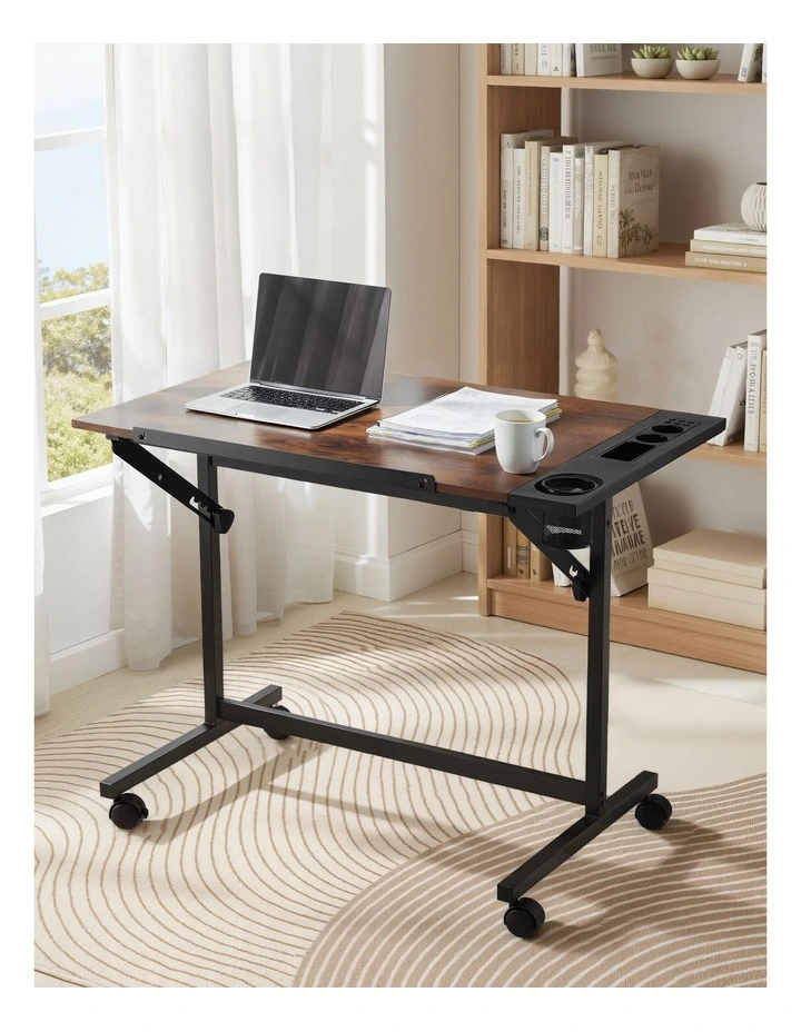 Artiss Drafting Table Drawing Desk Art Desk Multi-Functional Craft Drawing Table Rustic Brown image 6