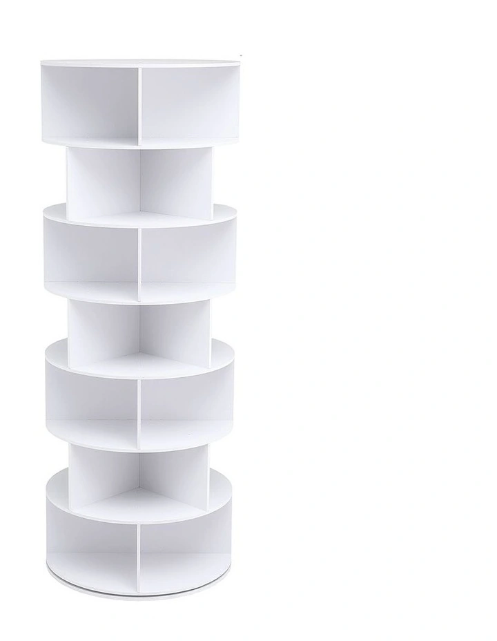 Artiss 7 Tier 360 Rotating Shoe Rack Storage Display Shelf White image 3