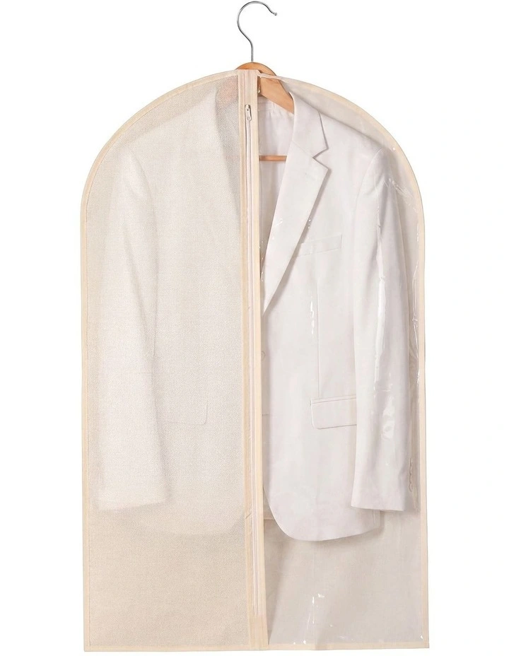 Takara Tiora Suit Garment Bag 5 Pack 60x100cm in Natural & Transparent image 3