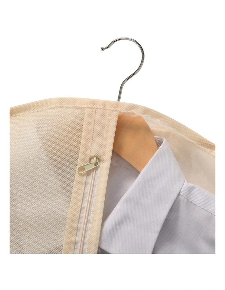 Takara Tiora Suit Garment Bag 5 Pack 60x100cm in Natural & Transparent image 5