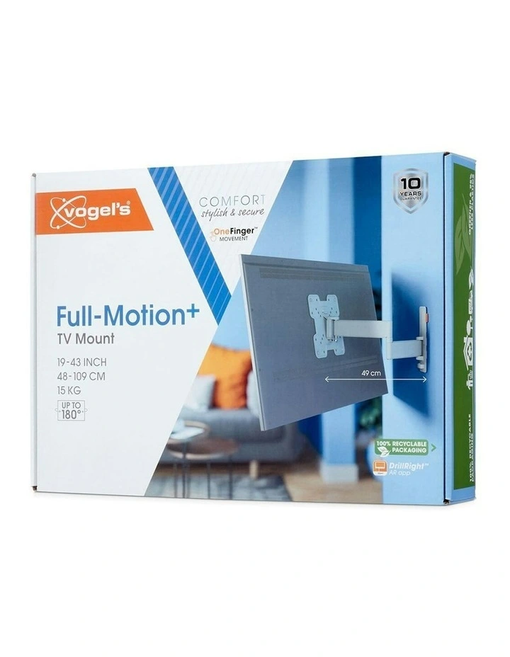 Vogel's TVM 3245 Small Full Motion Wall Bracket Mount For 19-43 LCD TV White image 4