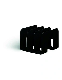 Durable Eco Catalogue/Magazine Stand Storage Organiser Home/Office Shelf Black