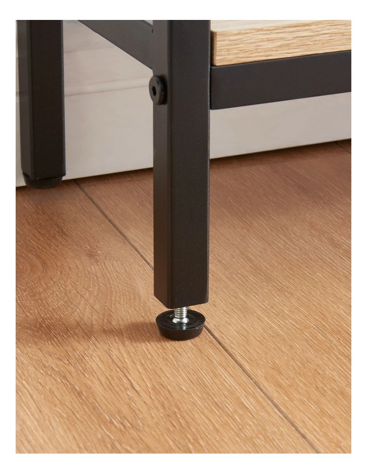 2 Tier Console Table with Power Outlets and USB Ports, Entryway Table with Charging Station & Shelf image 5