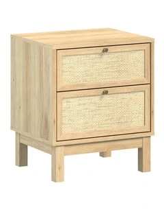 Ballina 2 - Drawer Bedside Table Nightstand Dresser for Your Bedroom