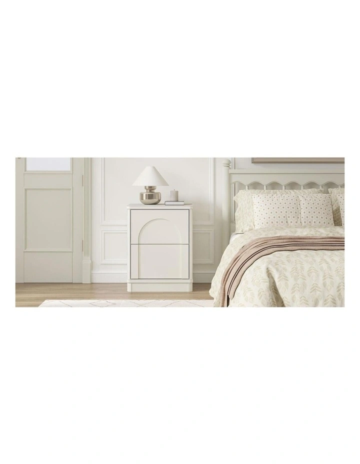 Cranfield Bedside Tables Set of 2 Drawers Modern Nightstand - Foil-laminated Particleboard & MDF image 7