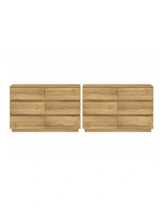 Light Oak 12 Chest of Drawers Dressers Lowboy