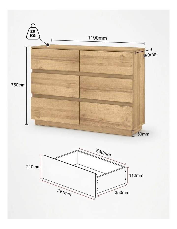Light Oak 12 Chest of Drawers Dressers Lowboy image 6