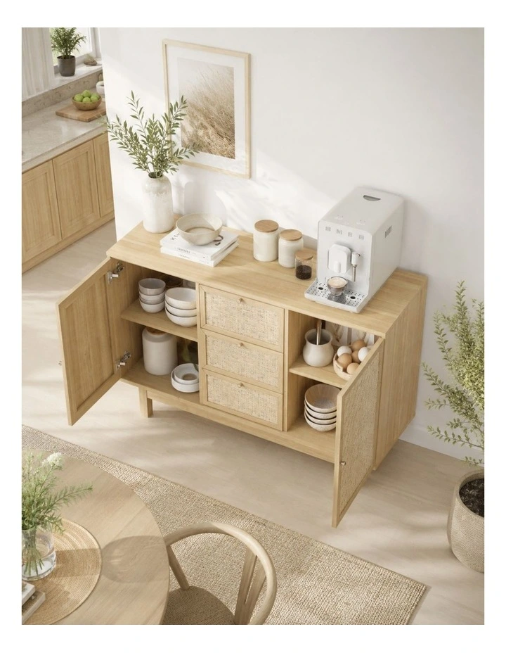 Ballina Buffet Sideboard Set of 2 Storage Cabinet Cupboard Hallway Pantry Door image 4