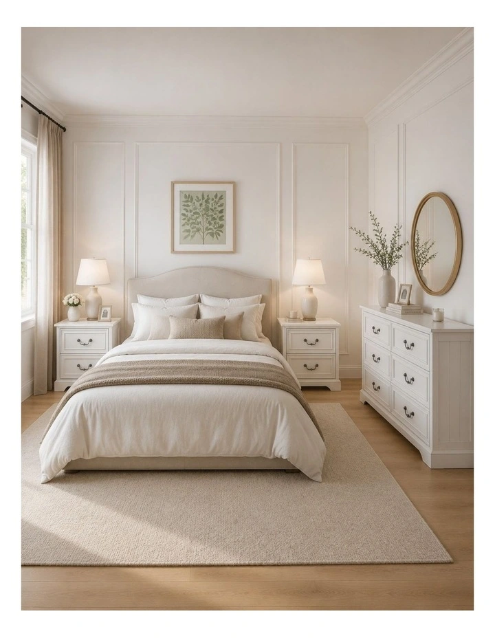 6 Drawer Chest of Drawers Bedside Table Bedroom Set image 3