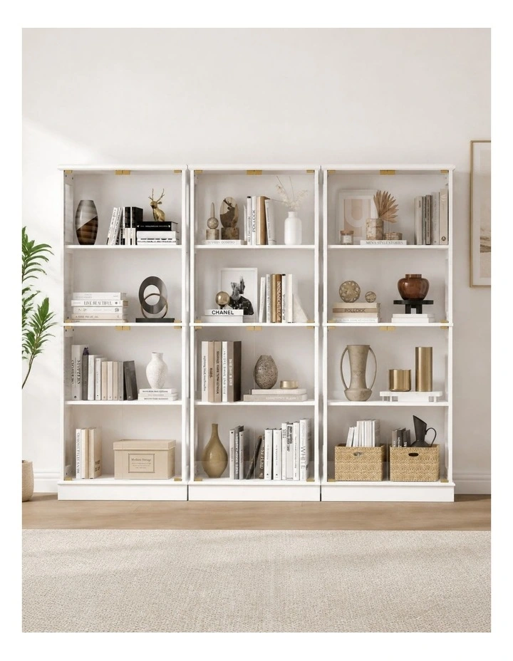 Display Cabinet Jersey and Collectibles Cabinet Foil-laminated Particleboard&MDF/White image 3