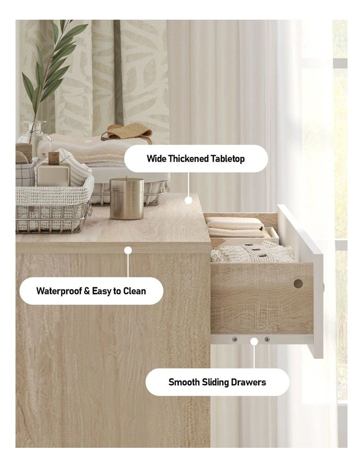 Adriana 10 Drawer Chest of Drawers Tallboy Dressers Set image 5