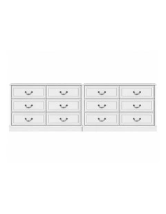 HAMPTON Vintage 6-Drawer Dresser Set of 2