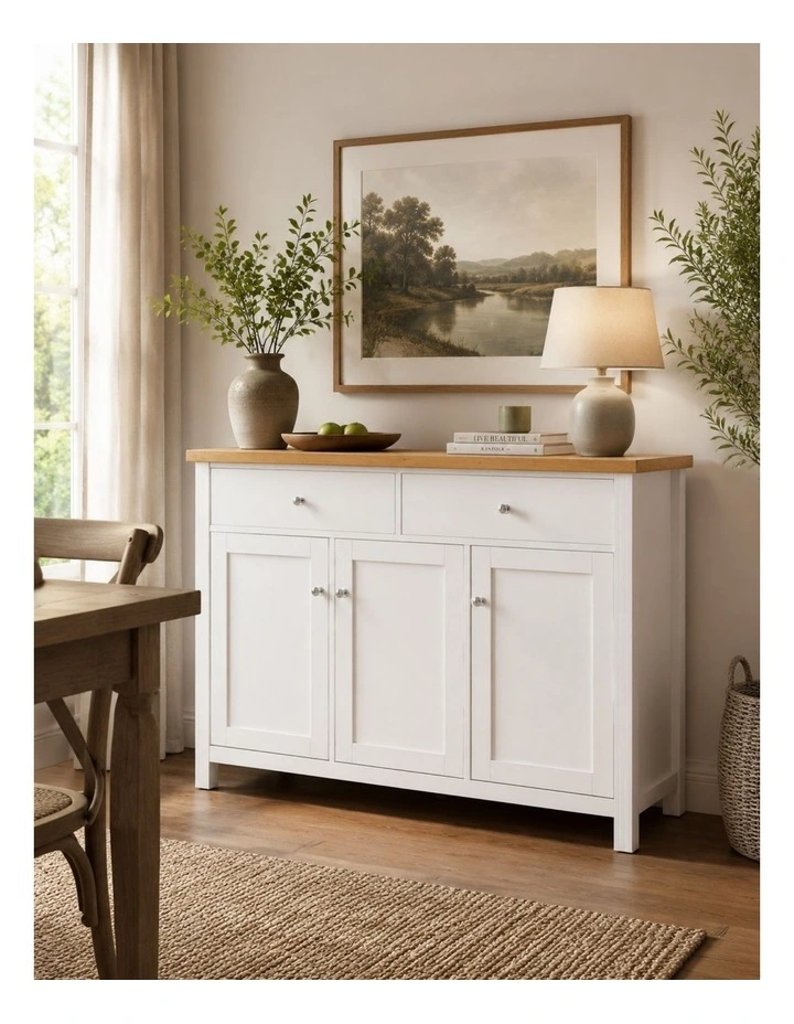 Clifton Buffet Sideboard Set of 3 With 2 Drawers & 3 Doors image 3