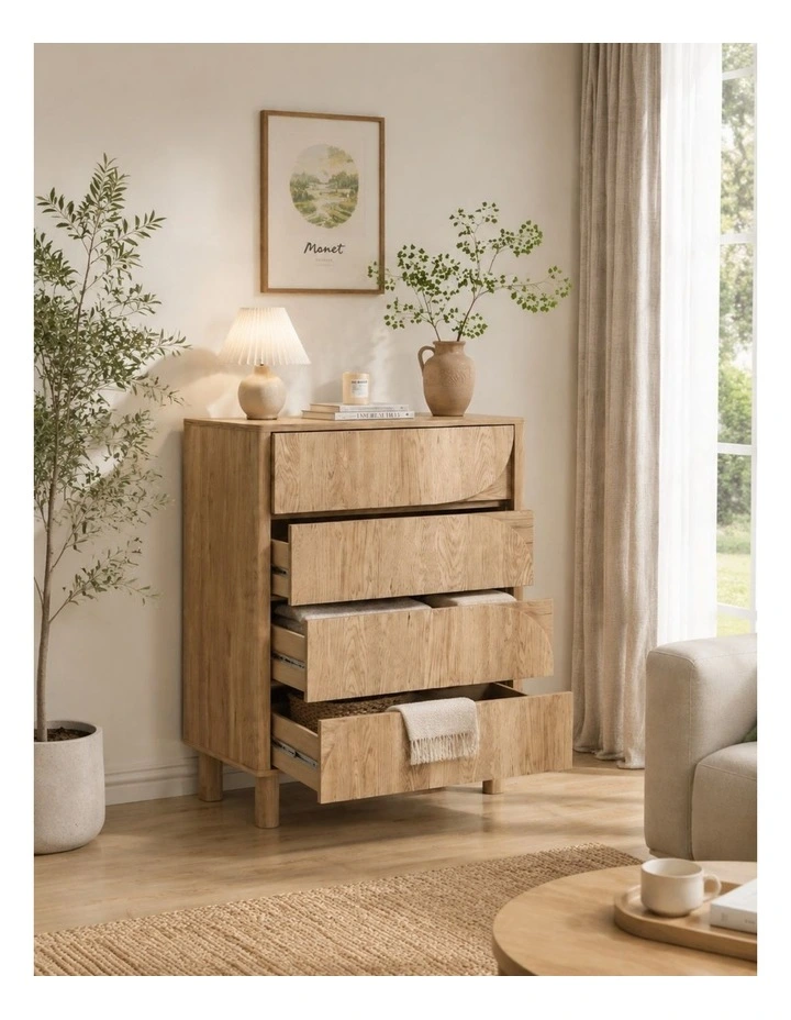 Arched 8 Chest of Drawers Dresser Tallboy Dresser Set of 2 image 4