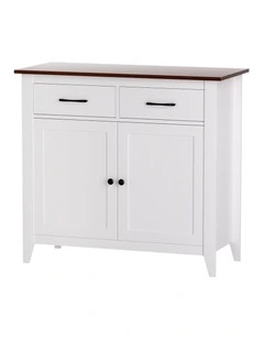 Artiss Buffet Sideboard Storage Cabinet Kitchen Cupboard Hallway 2 Drawers White