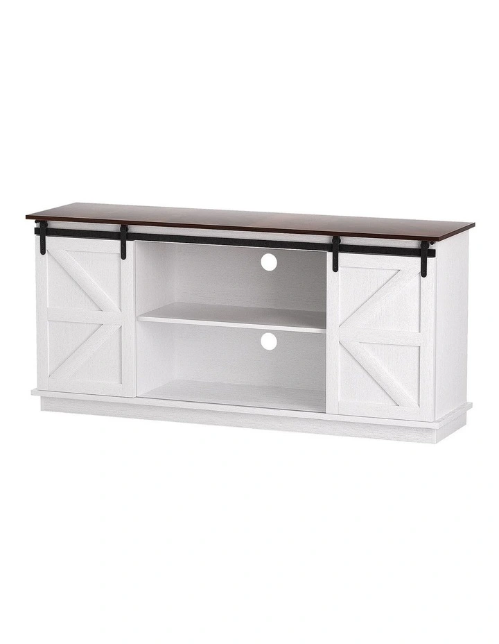 Artiss Buffet Sideboard Storage Cabinet Kitchen Cupboard Sliding Doors White image 1