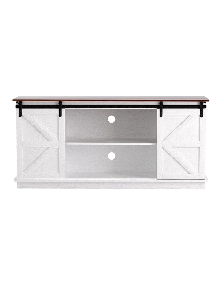 Artiss Buffet Sideboard Storage Cabinet Kitchen Cupboard Sliding Doors White image 2