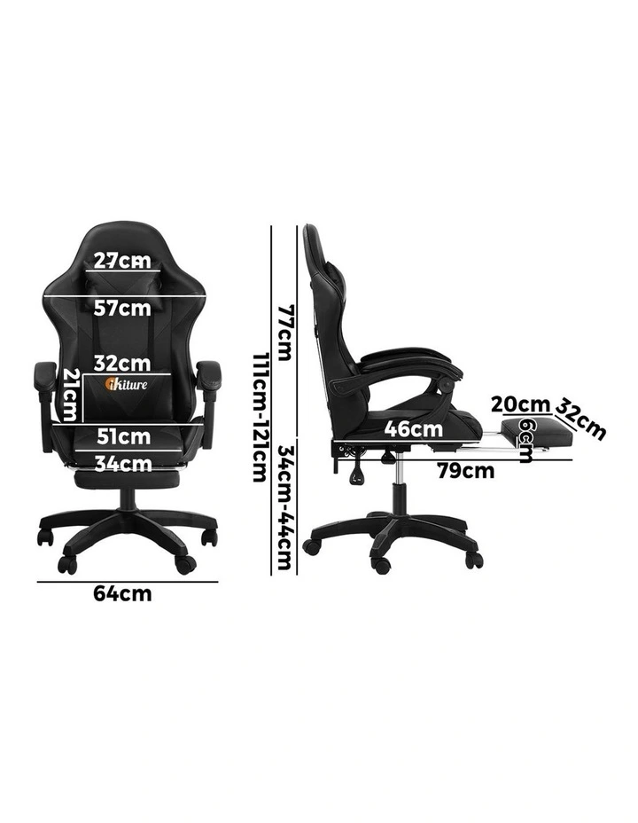 Oikiture Massage Gaming Chair image 3