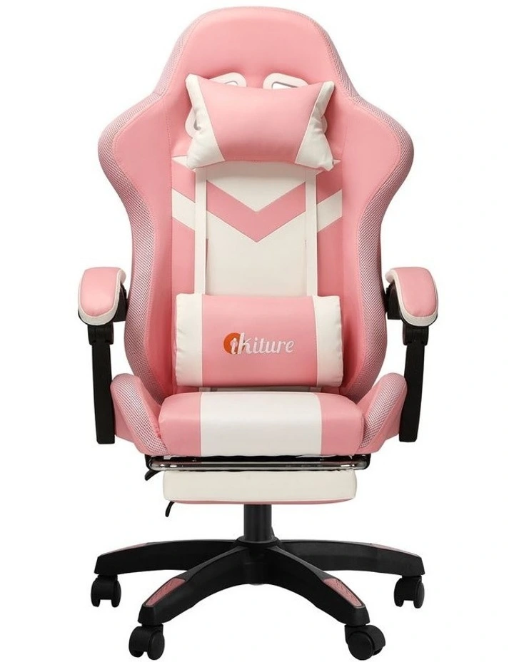 Oikiture LED Massage Gaming Chair image 2
