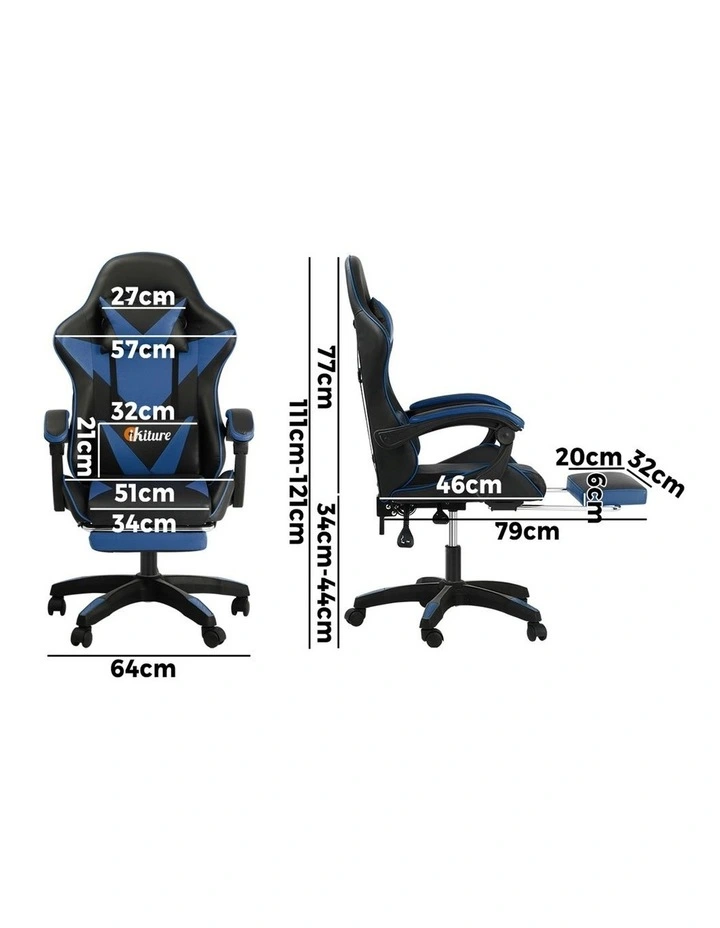 Oikiture Massage Gaming Chair image 3