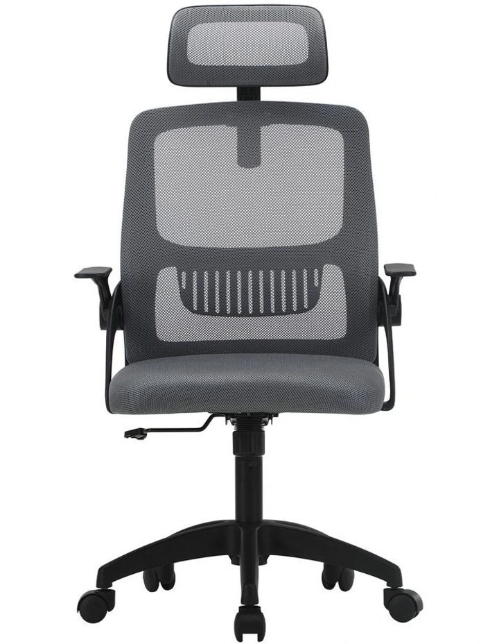 Oikiture Mesh Office Chair Fabric Dark Grey&Black image 2