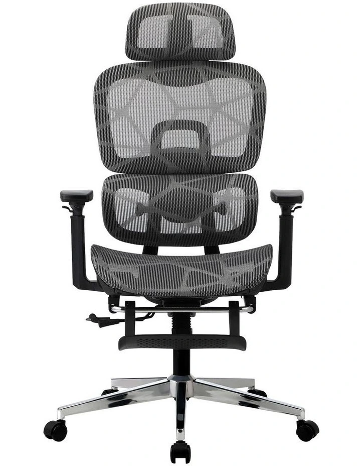 Oikiture Ergonomic Office Chair Black&Grey image 2