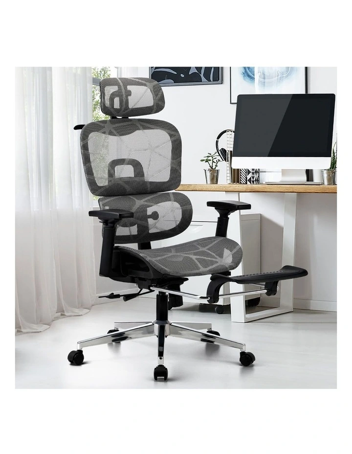 Oikiture Ergonomic Office Chair Black&Grey image 4