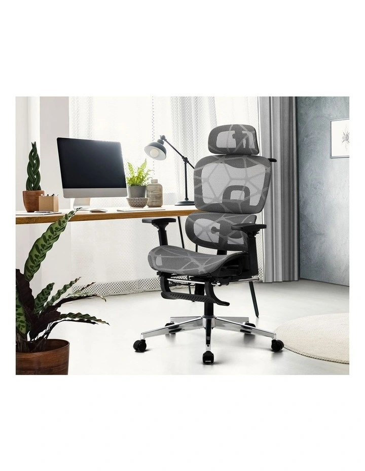 Oikiture Ergonomic Office Chair Black&Grey image 5