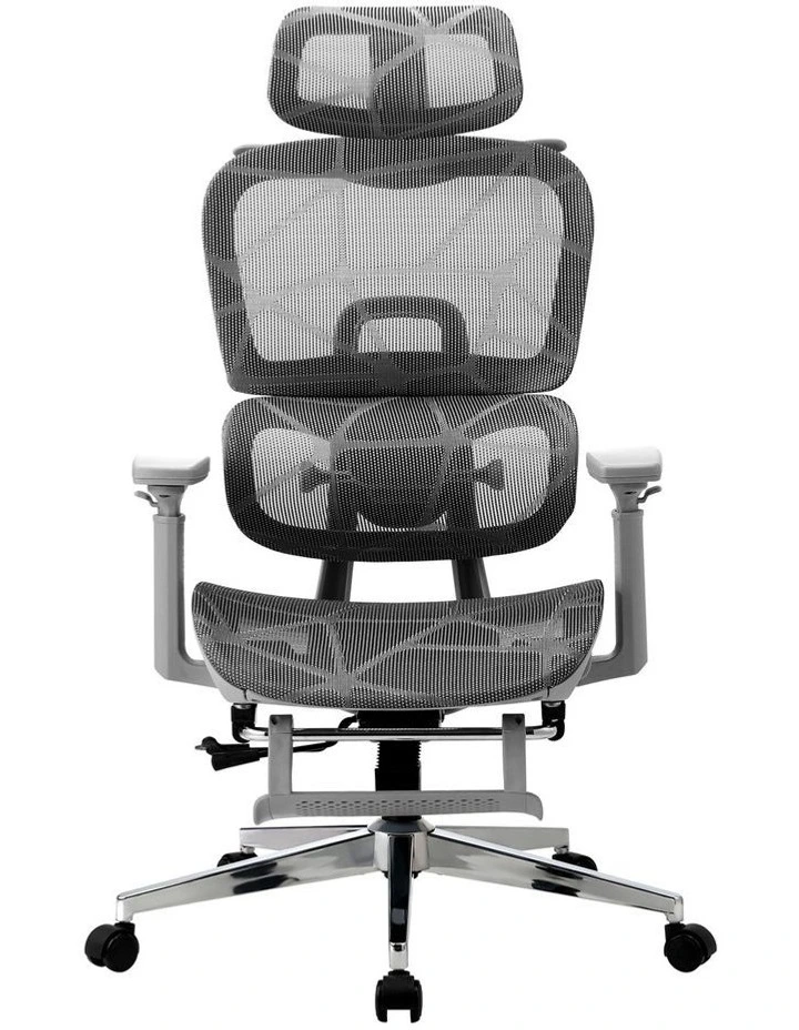 Oikiture Ergonomic Office Chair Grey image 2