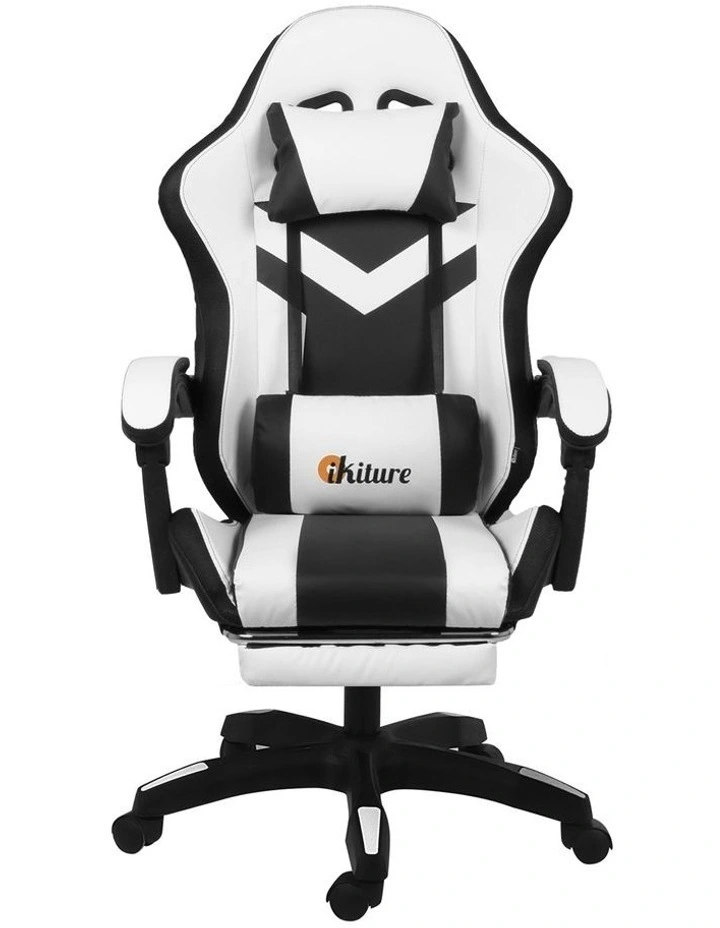 Oikiture LED Massage Gaming Chair image 2