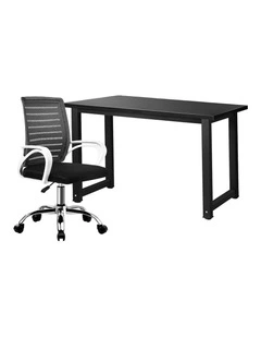 Oikiture Home Office Desk and Chair Set