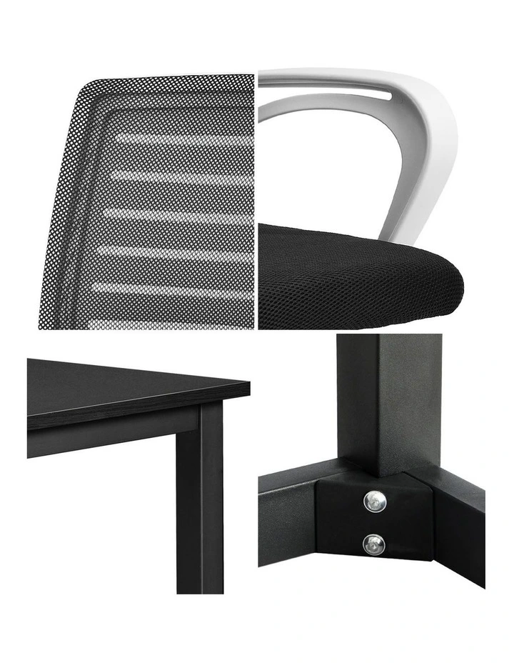 Oikiture Home Office Desk and Chair Set image 6