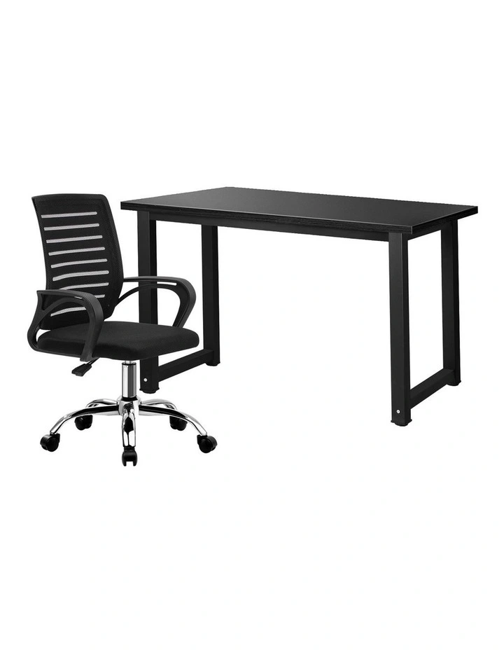 Oikiture Home Office Desk and Chair Set image 1