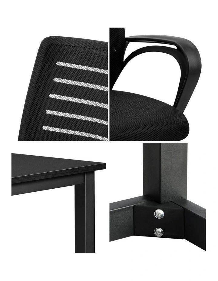 Oikiture Home Office Desk and Chair Set image 6