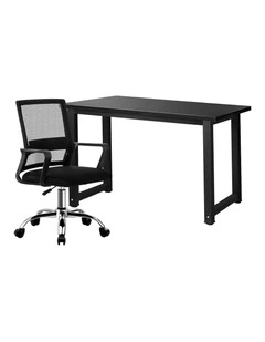 Oikiture Home Office Desk and Chair Set