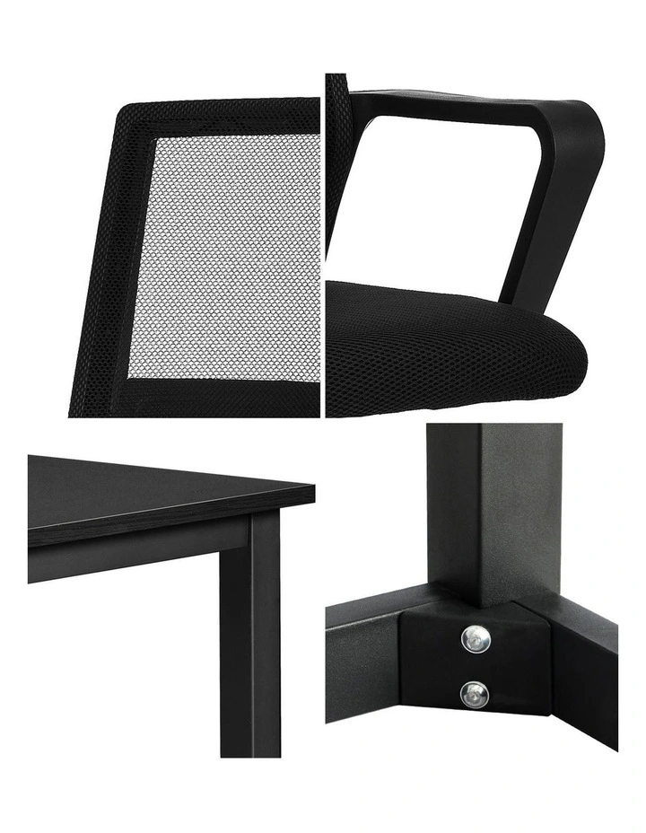 Oikiture Home Office Desk and Chair Set image 6